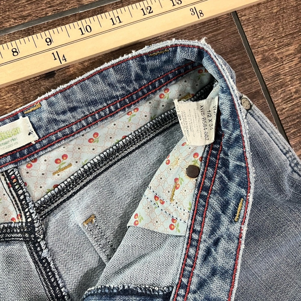 Cruel Jackson 20X Girl 1/2X34 Low Rise Denim Jeans Carpenter Vintage Y2K 90s - Picture 10 of 13